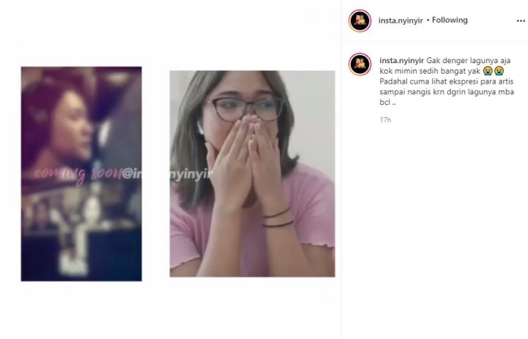 Reaksi sederet selebriti dengerin lagu BCL. (Instagram/@insta.nyinyir)