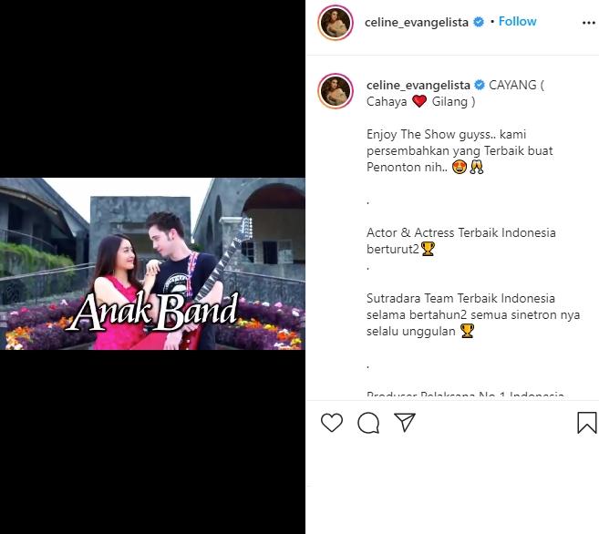 Celine Evangelista posting kemesraan Stefan dan Natasha Wilona. (Instagram/@celine_evangelista)