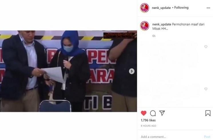 Hana Hanifah (Instagram @nenk_update)