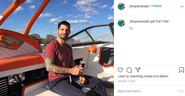 Pacar bule Salmafina Sunan. (Instagram/@_tonycarnevale)