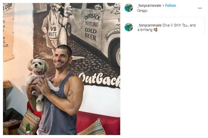 Pacar bule Salmafina Sunan. (Instagram/@_tonycarnevale)