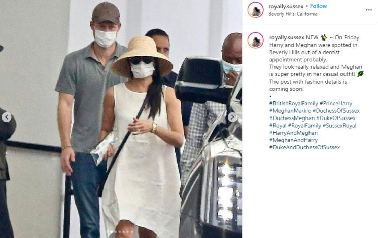 Meghan Markle dan Pangeran Harry. (Instagram/@royally.sussex)