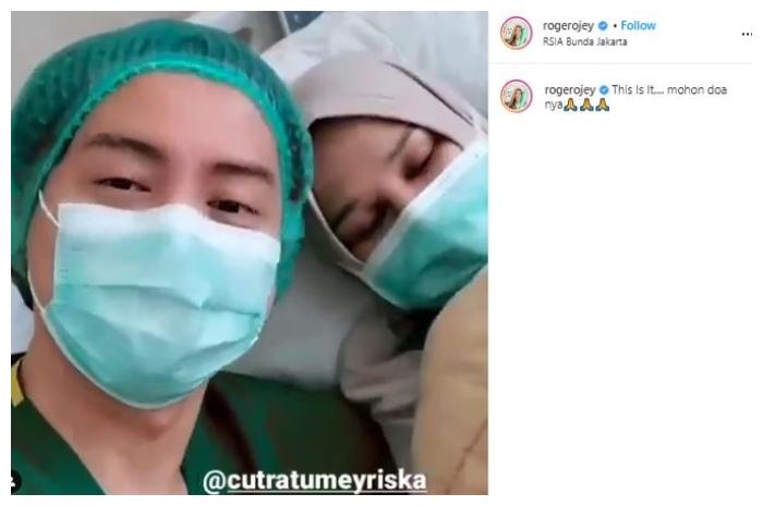 Roger Danuarta dan Cut Meyriska. (Instagram/@rogerojey)