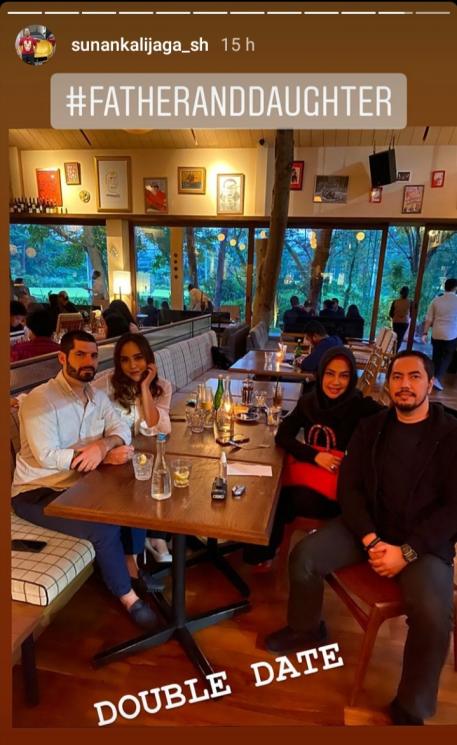 Sunan Kalijaga makan bareng pacar bule Salmafina (Instagram/@sunankalijaga_sh)