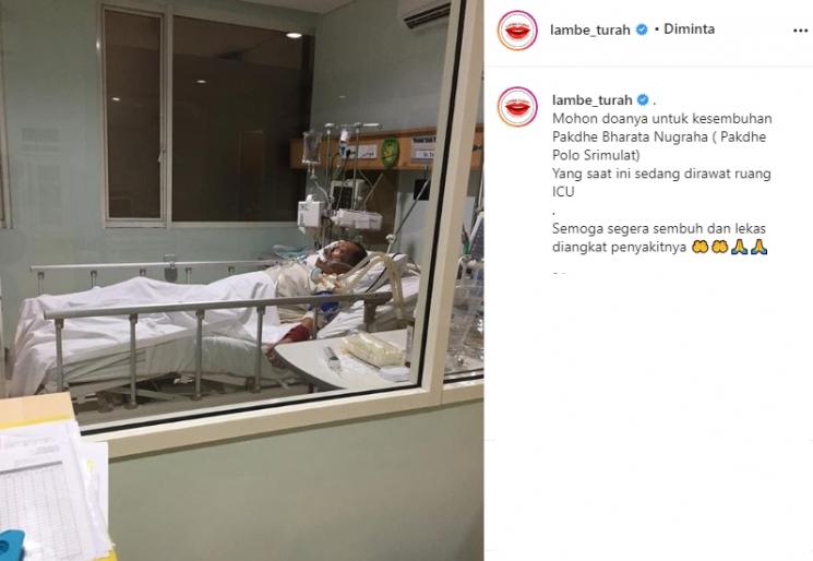 Polo Srimulat Masuk ICU (Instagram/@lambe_turah)