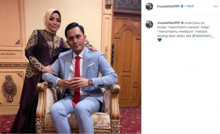 Muzdalifah dan Fadel Islami (Instagram/@muzdalifah999)