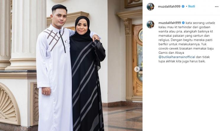 Muzdalifah dan Fadel Islami (Instagram/@muzdalifah999)