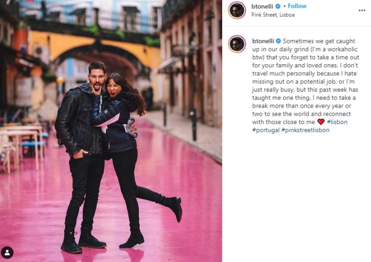 Tata Cahyani dan Bobby Tonelli. (Instagram/@btonelli)