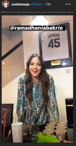 Nia Ramadhani dicandai Komedian Uus. (Instagram/@ramadhaniabakrie)