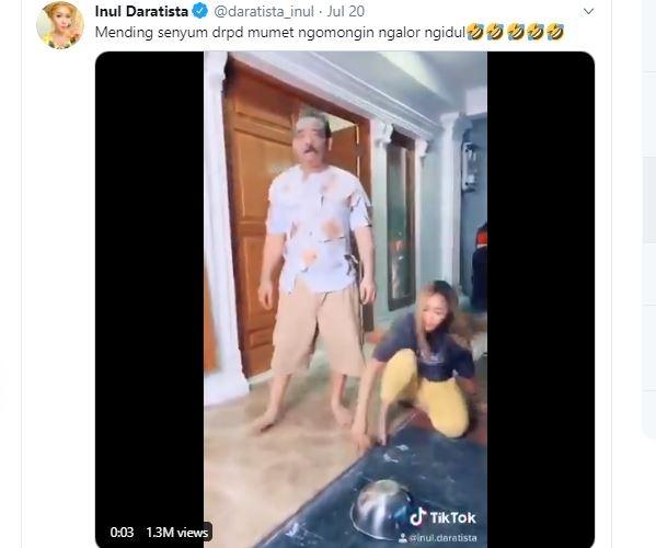 Inul Daratista dan Adam Suseno. (Twitter/@daratista_inul)