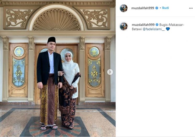 Muzdalifah dan Fadel Islami (Instagram/@muzdalifah999)