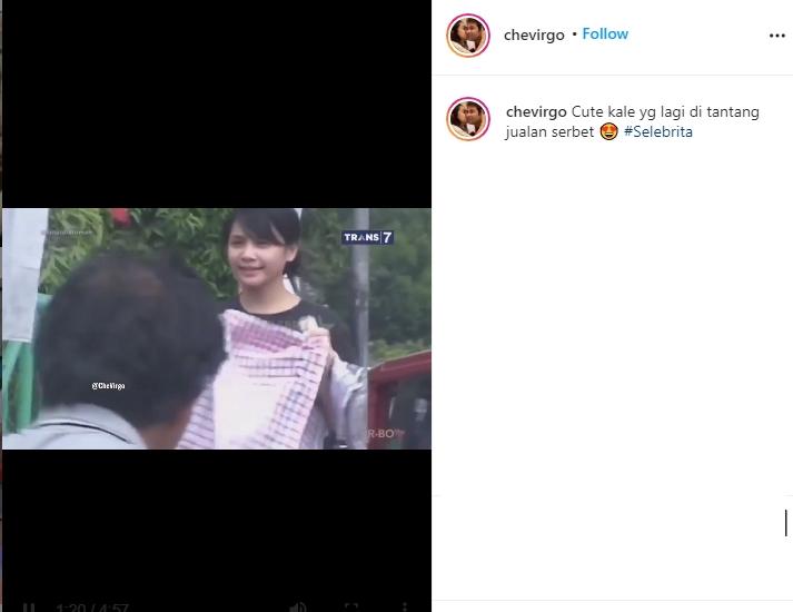 Nagita Slavina jualan serbet (Instagram/@chevirgo)