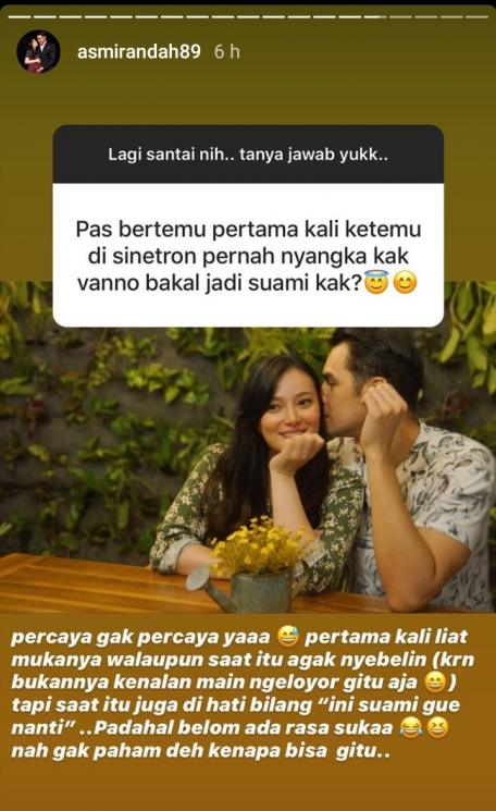 Asmirandah dan Jonas Rivanno (Instagram/@asmirandah89)
