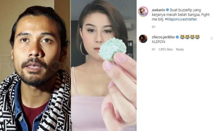 Chicco Jerikho. (Suara.com, Instagram/@awkarin)