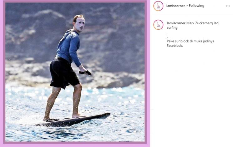 Mark Zuckerberg. (Instagram/@lamiscorner)