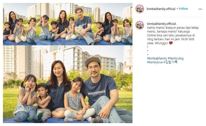 Potret hangat Kimbap Family. (Instagram/@kimbapfamily.official)