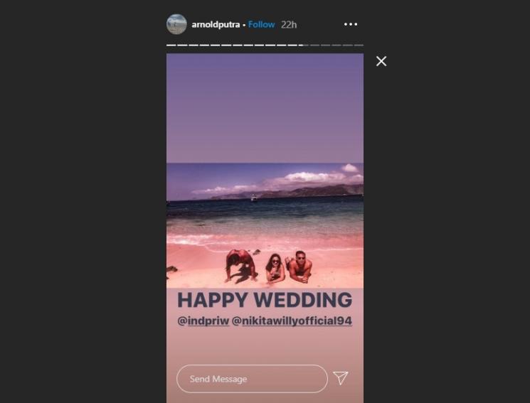 Postingan sahabat Nikita Willy. (Instagram/@arnoldputra)