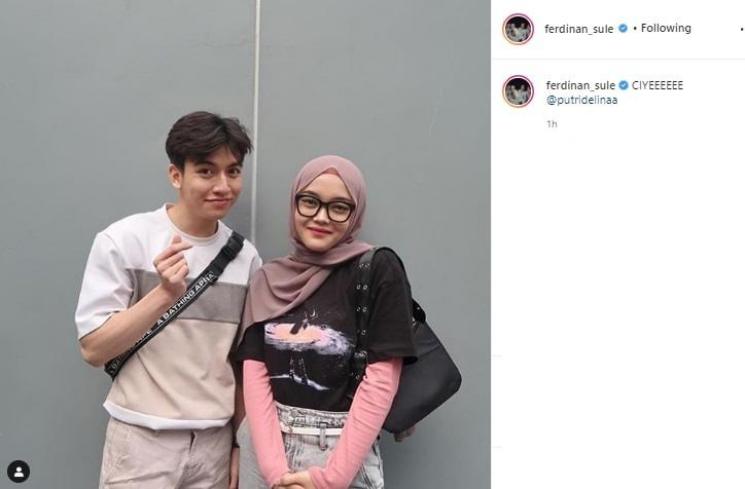 Putri Delina dan Jeffry Reksa. (Instagram/@ferdinan_sule)