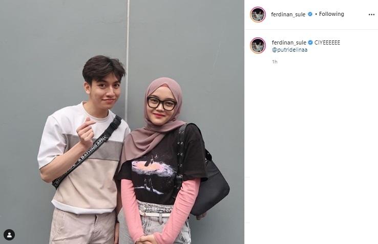 Putri Delina dan Jeffry Reksa. (Instagram/@ferdinan_sule)