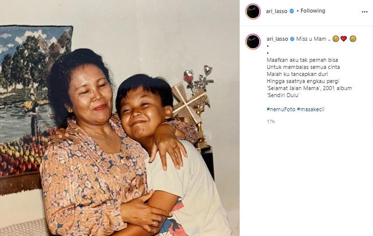 Foto Ari Lasso masa kecil. (Instagram/@ari_lasso)