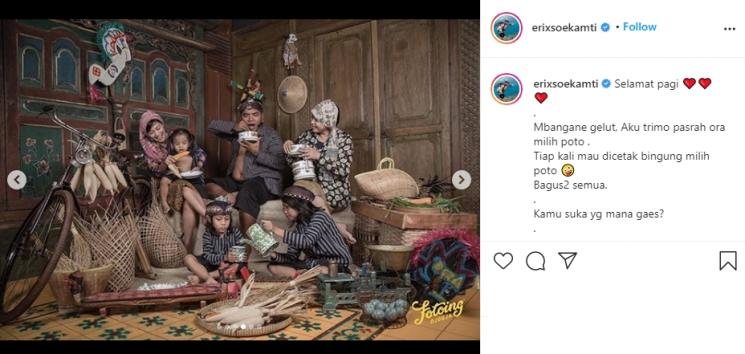 Keluarga Erix Soekamti. (Instagram/@erixsoekamti)