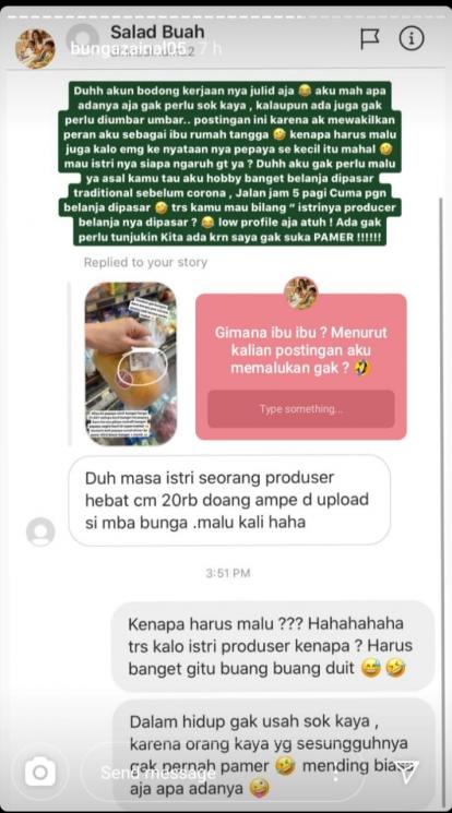 Bunga Zainal (Instagram/@bungazainal05)