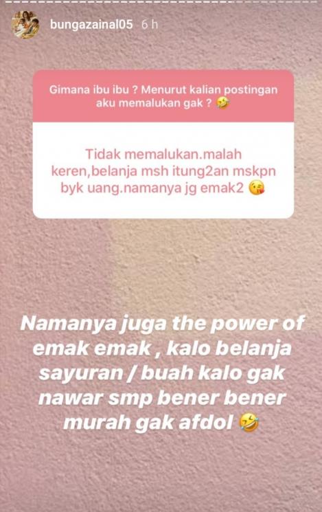 Bunga Zainal (Instagram/@bungazainal05)