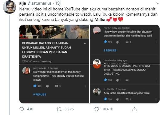 Millendaru tuai simpati. (Twitter/saturnarius)