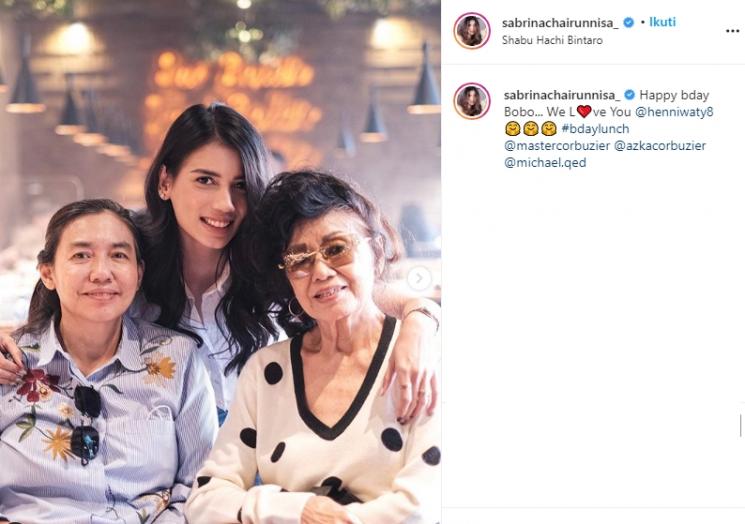 Ultah Ibu Deddy Corbuzier (Instagram/@sabrinachairunnisa_)