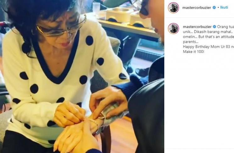 Ultah Ibu Deddy Corbuzier (Instagram/@mastercorbuzier)