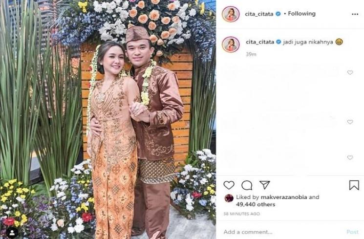 Cita Citata dan Anwar Sanjaya (Instagram @cita_citata)