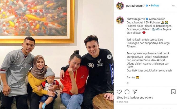 Putra Siregar bareng rekan artis. (Instagram/@putrasiregar17)