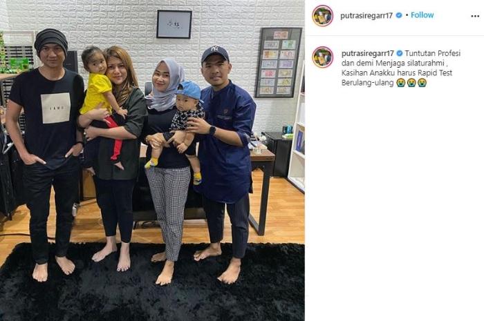 Putra Siregar bareng rekan artis. (Instagram/@putrasiregar17)