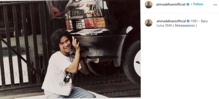Ahmad Dhani muda. (Instagram/@ahmaddhaniofficial)