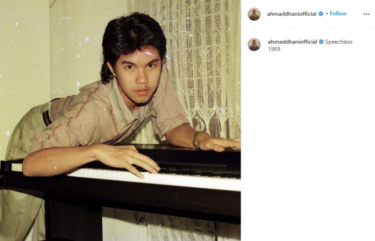 Ahmad Dhani muda. (Instagram/@ahmaddhaniofficial)
