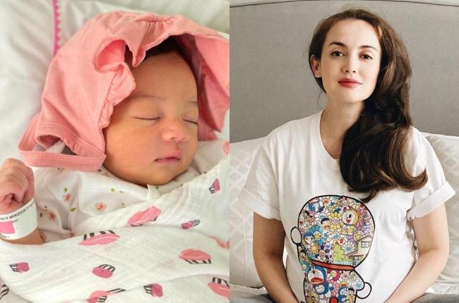 Rianti Cartwright dan bayinya. (Instagram/@riantic)