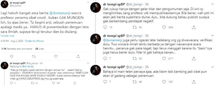 Tompi. (Twitter)