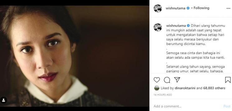 Gista Putri ultah (Instagram/@wishnutama)