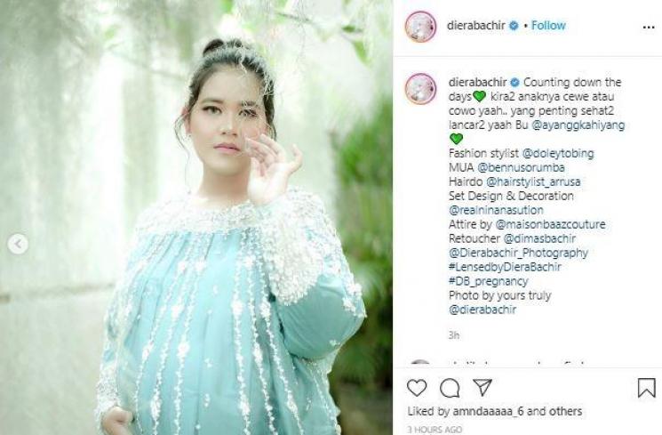 Kahiyang Ayu hamil anak kedua. (Instagram/@dierabachir)