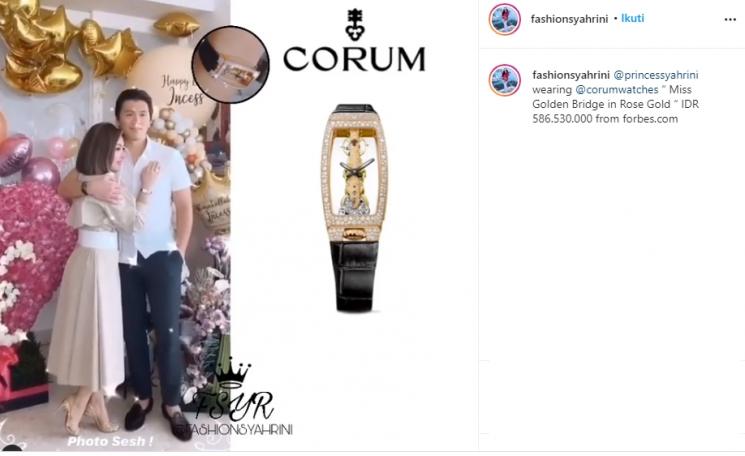 Syahrini dan Reino Barack (Instagram/@fashionsyahrini)