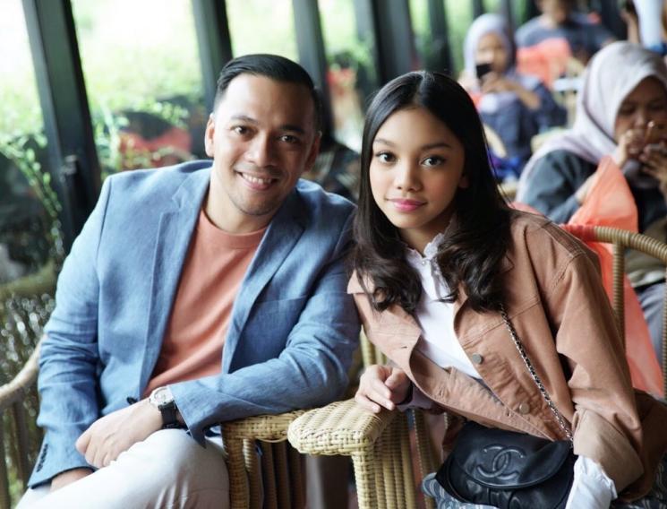 Naura bersama ayahnya, Baldy Mulya Putra [Instagram/@thebaldys]