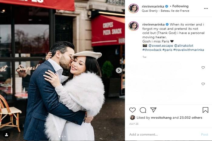 Chef Marinka dan Peter Luftiing (Instagram @rinrinmarinka)