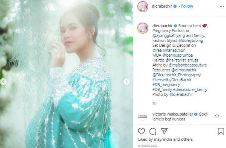Kahiyang Ayu hamil anak kedua. (Instagram/@dierabachir)