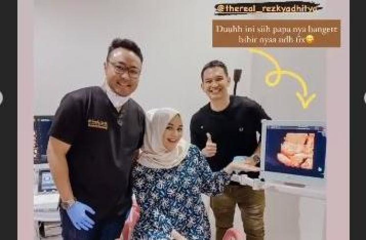 Citra Kirana dan Rezky Aditya. (Instagram/@citraciki)