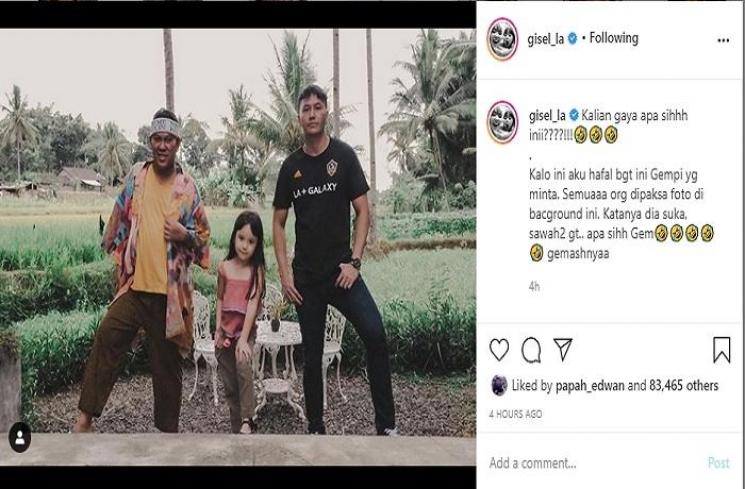 Momen liburan Gisella Anastasia dan Wijin (Instagram @gisel_la)