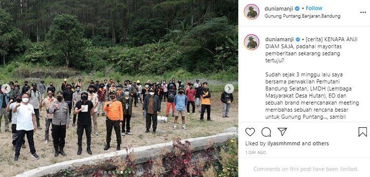Anji ke Gunung Puntang. (Instagram/@duniamanji)