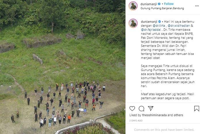 Anji ke Gunung Puntang. (Instagram/@duniamanji)