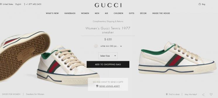 Kado Lesty Kejora. (Gucci.com)