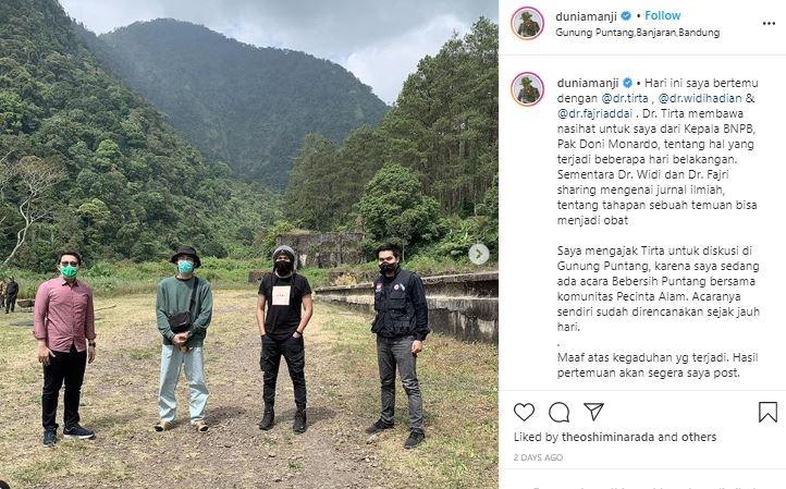 Anji ke Gunung Puntang. (Instagram/@duniamanji)