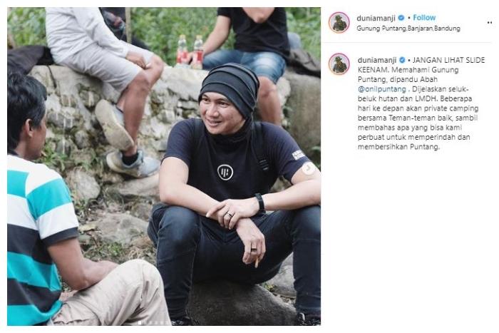 Anji ke Gunung Puntang. (Instagram/@duniamanji)
